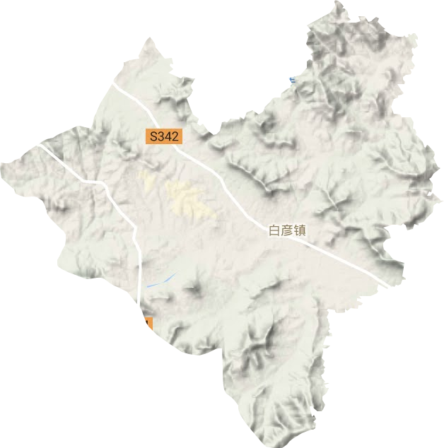 白彥鎮地形圖