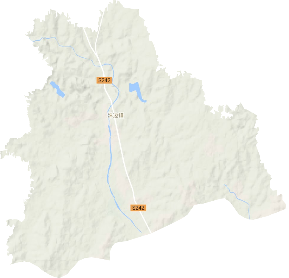 洙邊鎮(zhèn)地形圖