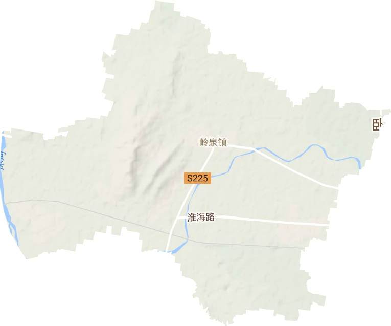 嶺泉鎮地形圖