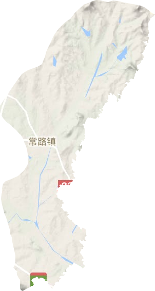 常路鎮(zhèn)地形圖