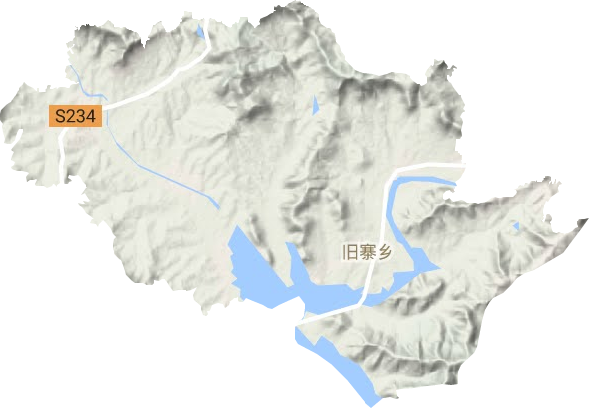 舊寨鄉地形圖