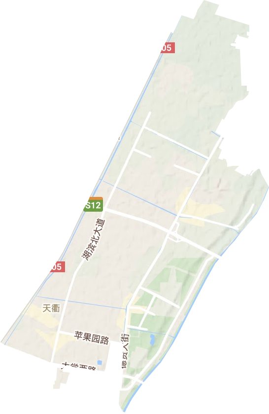 天衢街道地形圖