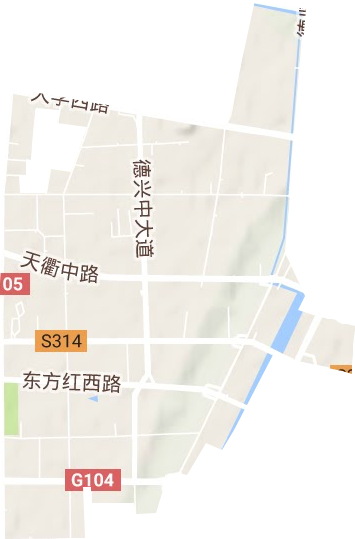 廣川街道地形圖