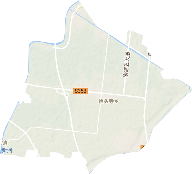 抬頭寺鎮地形圖