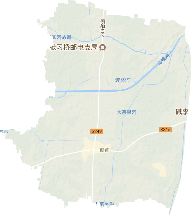 糜鎮地形圖