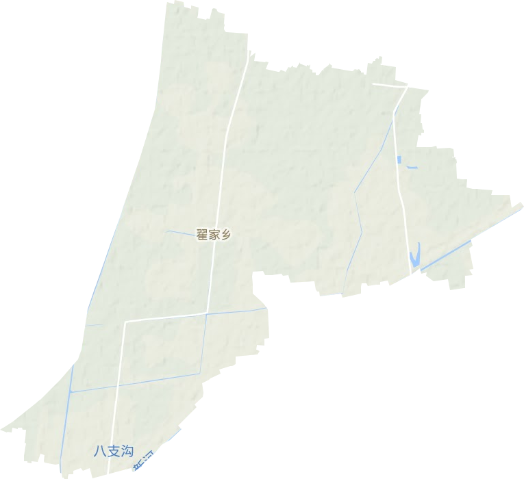 翟家鎮地形圖