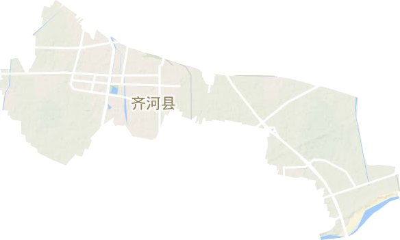 晏城街道地形圖