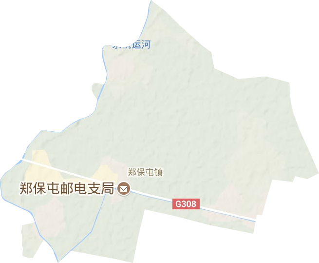鄭保屯鎮(zhèn)地形圖