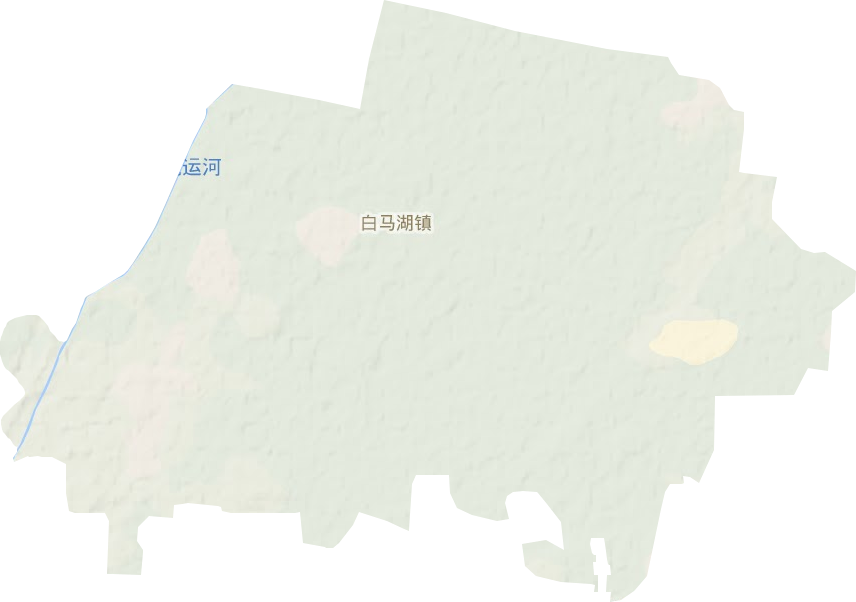 白馬湖鎮(zhèn)地形圖