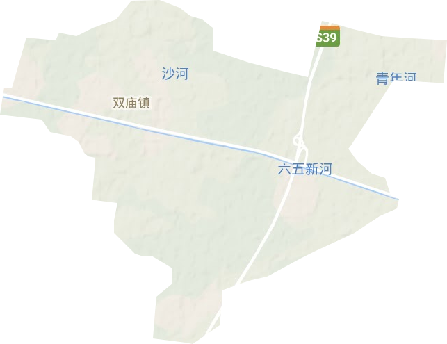 雙廟鎮地形圖