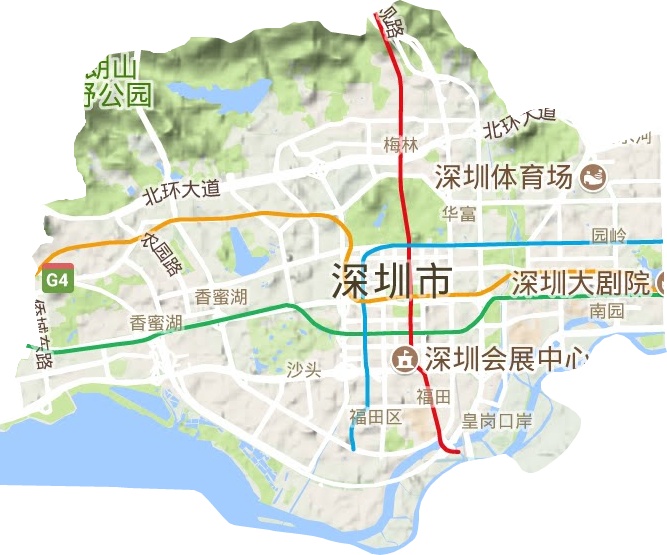 福田區地形圖