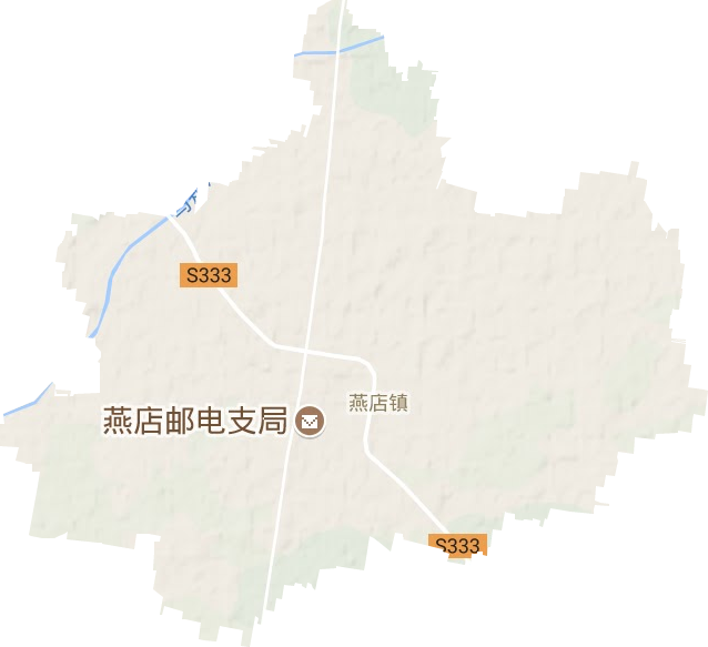 燕店鎮地形圖