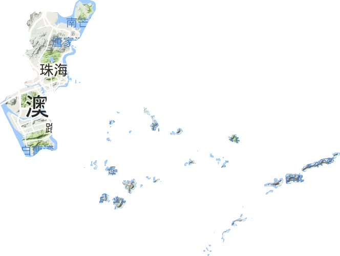 香洲區地形圖