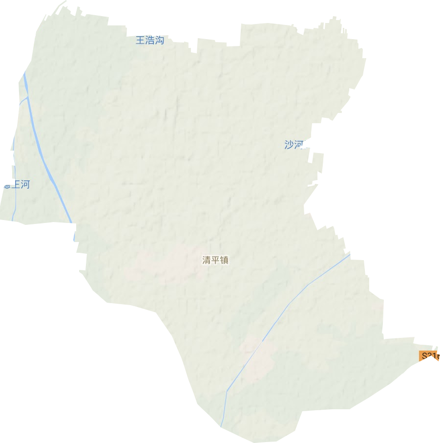 清平鎮(zhèn)地形圖