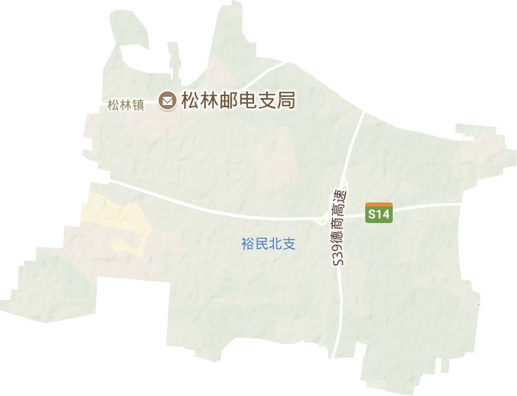 松林鎮地形圖