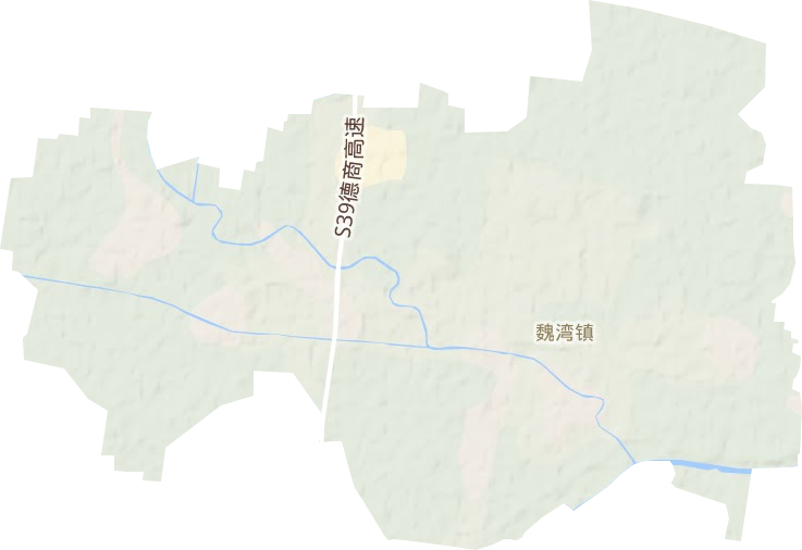 魏灣鎮地形圖