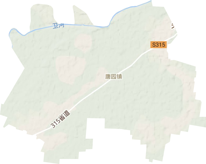 唐園鎮地形圖