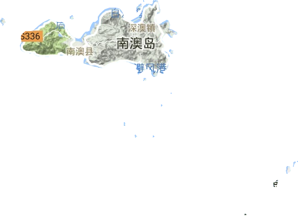 南澳縣地形圖