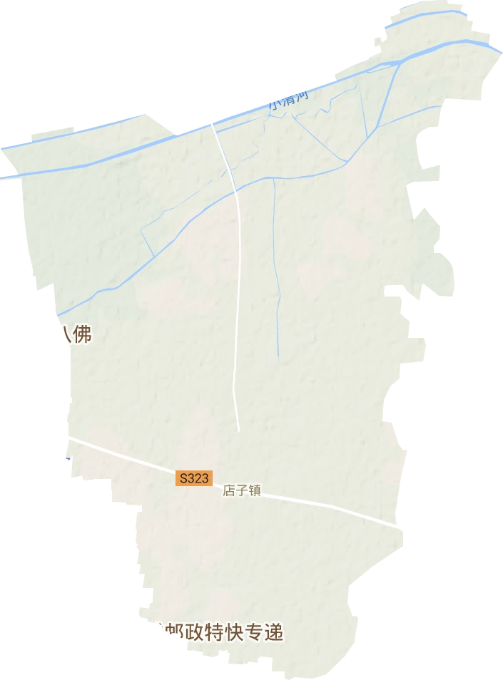店子鎮(zhèn)地形圖