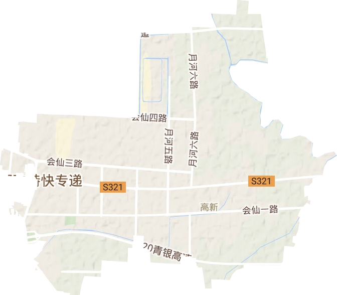 高新街道地形圖