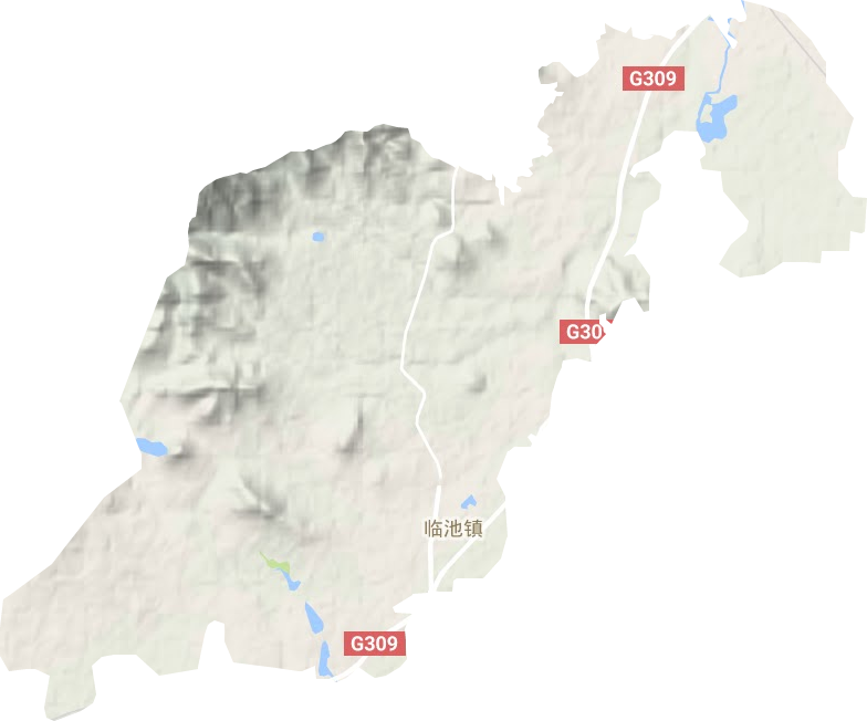 臨池鎮(zhèn)地形圖