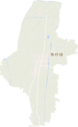 焦橋鎮(zhèn)地形圖