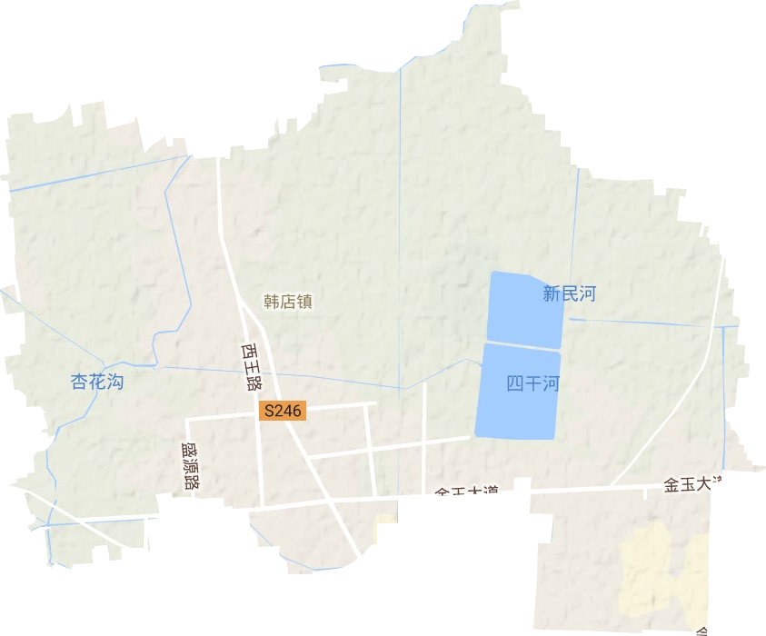 韓店鎮地形圖