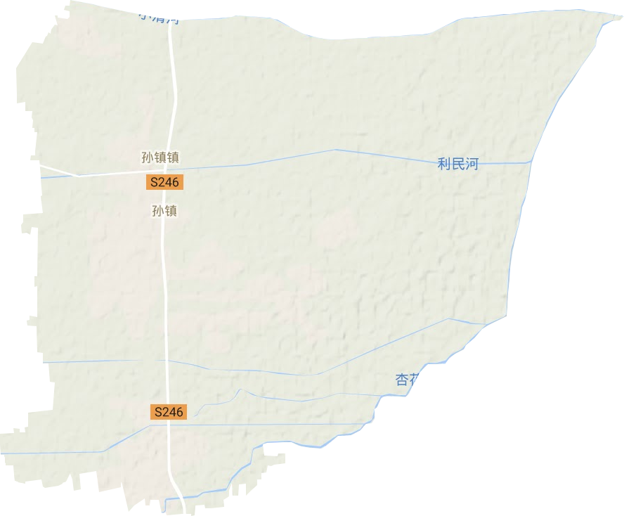 孫鎮(zhèn)鎮(zhèn)地形圖