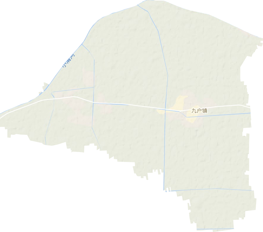 九戶鎮(zhèn)地形圖
