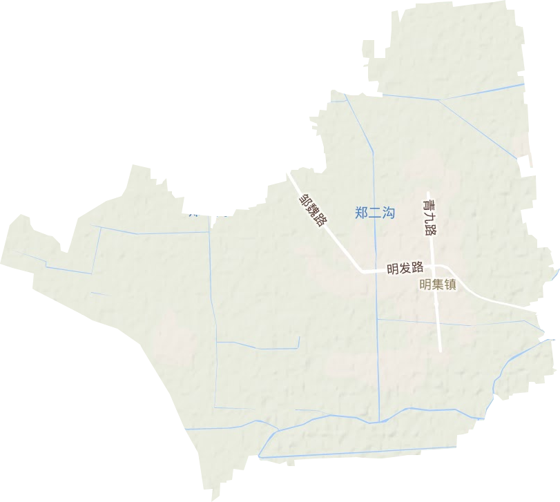 明集鎮地形圖
