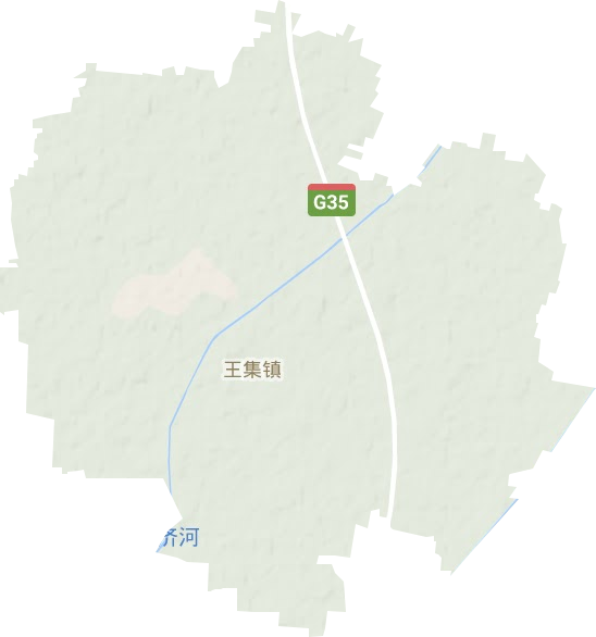曹縣王集鎮地形圖