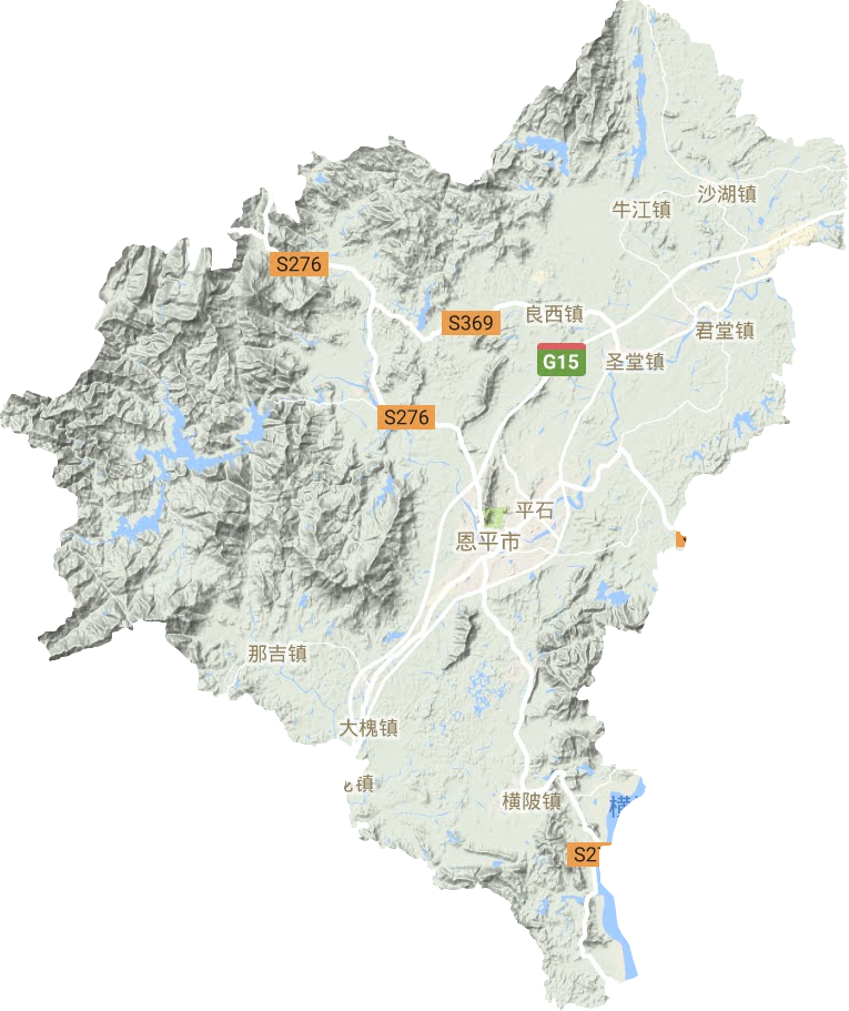 恩平市地形圖