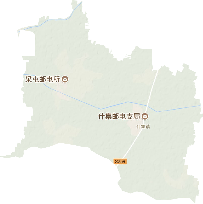 什集鎮地形圖