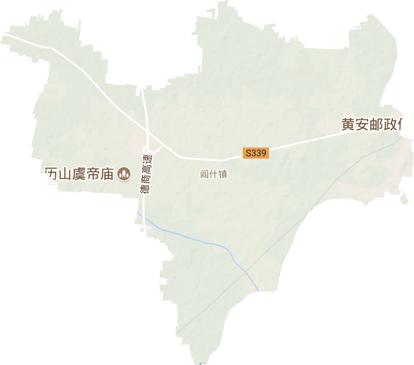 閆什鎮(zhèn)地形圖