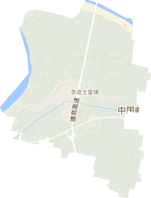 李進士堂鎮地形圖