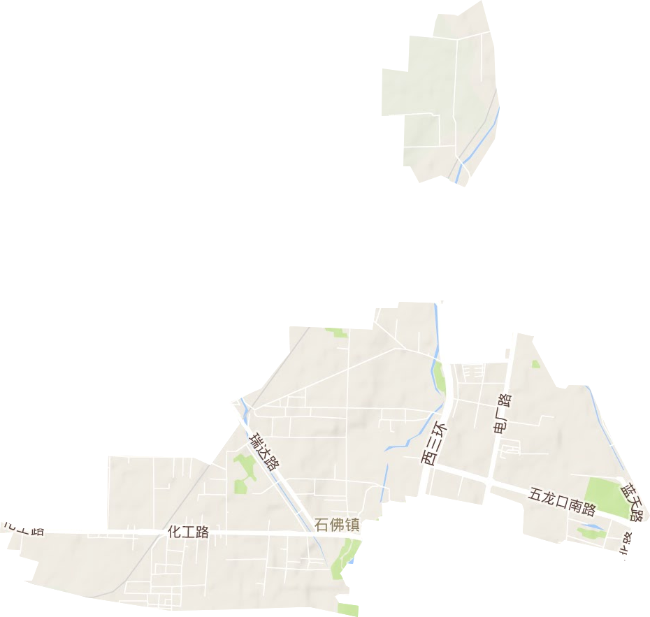 石佛鎮地形圖