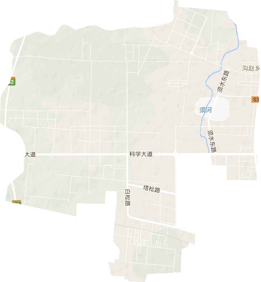 溝趙鄉地形圖
