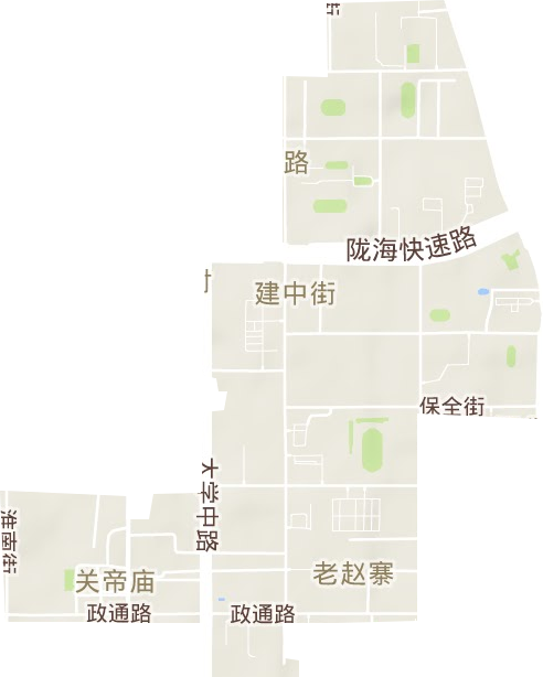 建中街街道地形圖
