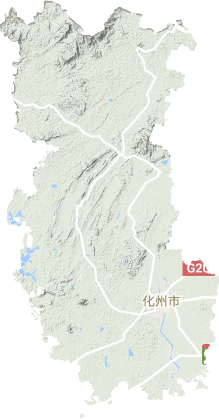 化州市地形圖