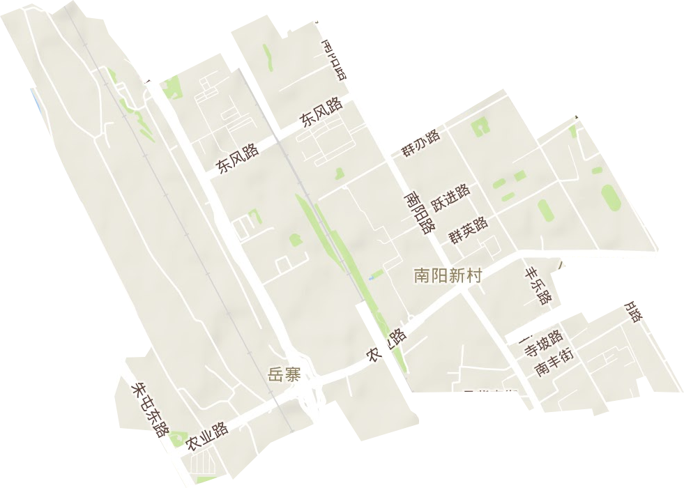 南陽新村街道地形圖