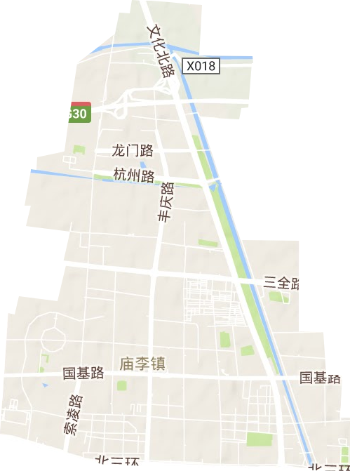 豐慶路街道地形圖