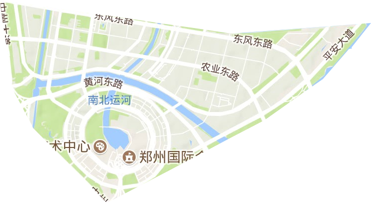 如意湖街道地形圖