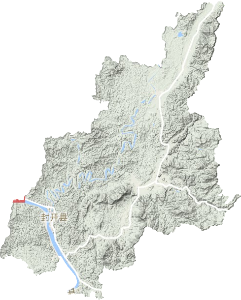 封開縣地形圖