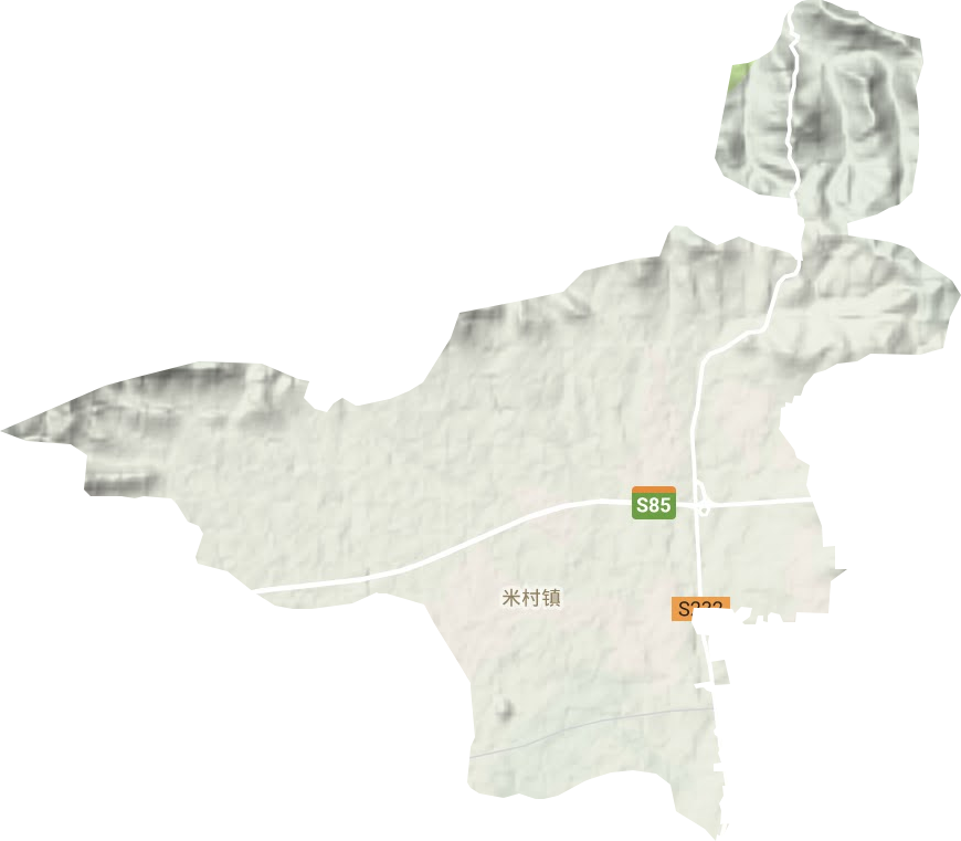 米村鎮(zhèn)地形圖
