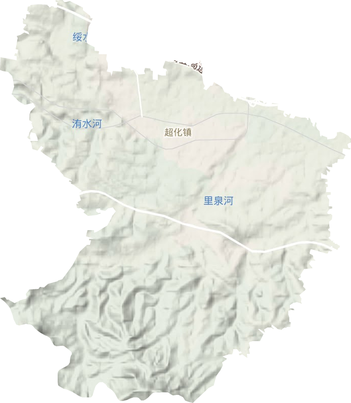 超化鎮地形圖