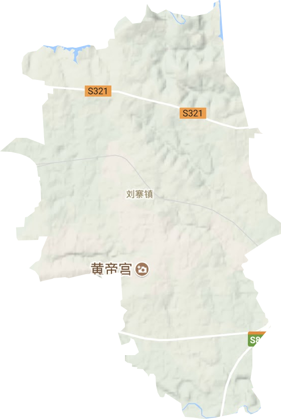 劉寨鎮地形圖