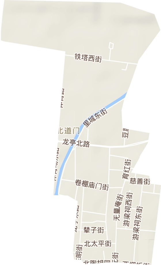 北道門街道地形圖