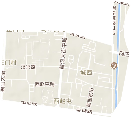 城西街道地形圖