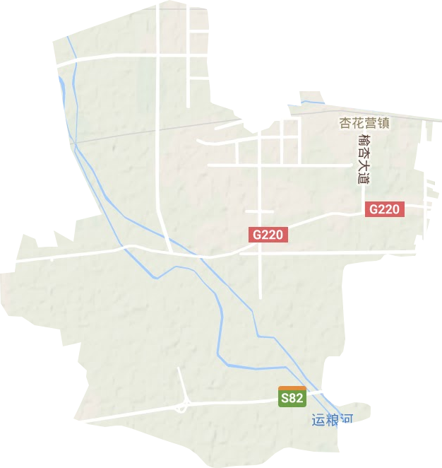 杏花營鎮地形圖