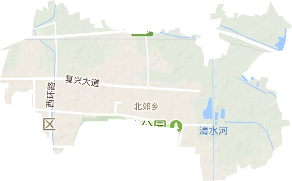 北郊鄉地形圖